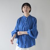 Kilka×kapuwa/風が通るなめらかモスリンブラウス
